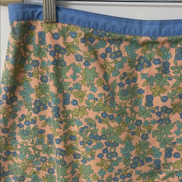 Boden Skirt Size 8 Pastel Floral Easter Preppy Feminine Midi Cotton - Picture 2 of 12